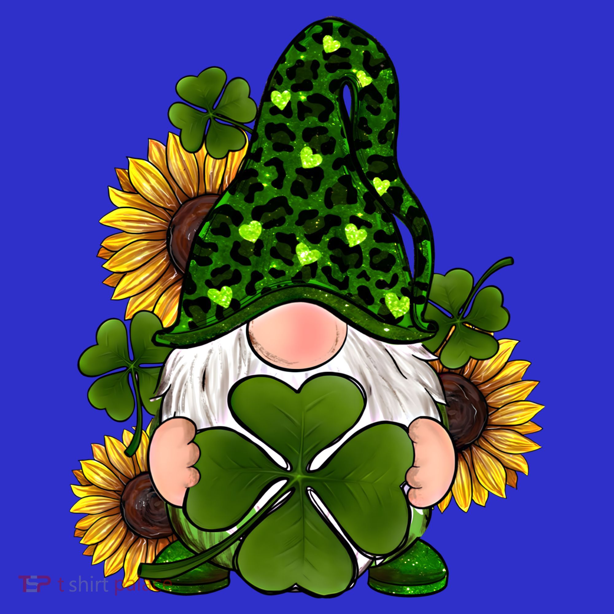 Leopard Love Gnomes Shamrock Irish Lucky St Patrick's Day Gift Mousepad