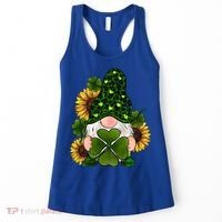 Leopard Love Gnomes Shamrock Irish Lucky St Patrick's Day Gift Women's Tank Top thumb 0