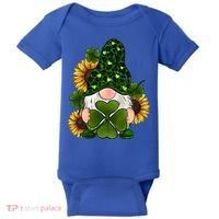 Leopard Love Gnomes Shamrock Irish Lucky St Patrick's Day Gift Baby Bodysuit thumb 0