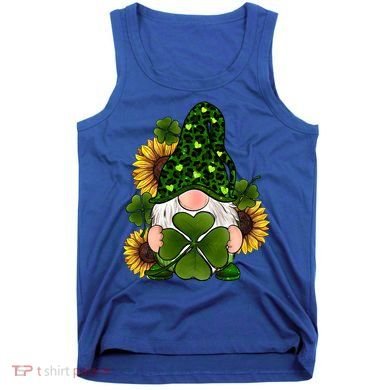 Leopard Love Gnomes Shamrock Irish Lucky St Patrick's Day Gift Tank Top