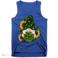 Leopard Love Gnomes Shamrock Irish Lucky St Patrick's Day Gift Tank Top thumb 0