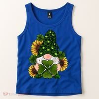 Leopard Love Gnomes Shamrock Irish Lucky St Patrick's Day Gift Tank Top thumb 2