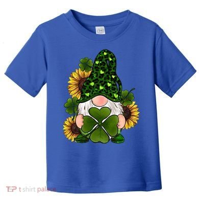 Leopard Love Gnomes Shamrock Irish Lucky St Patrick's Day Gift Toddler T-Shirt