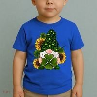 Leopard Love Gnomes Shamrock Irish Lucky St Patrick's Day Gift Toddler T-Shirt thumb 2