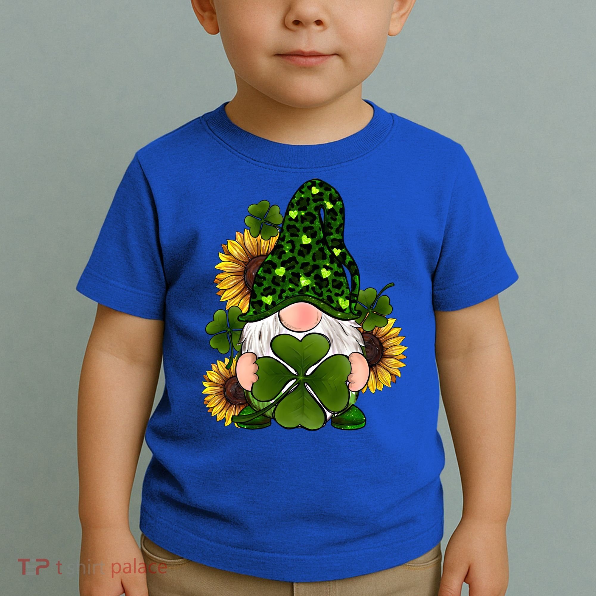 Leopard Love Gnomes Shamrock Irish Lucky St Patrick's Day Gift Toddler T-Shirt