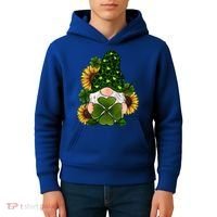 Leopard Love Gnomes Shamrock Irish Lucky St Patrick's Day Gift Kids Hoodie thumb 4