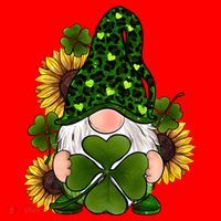 Leopard Love Gnomes Shamrock Irish Lucky St Patrick's Day Gift Santa Hat thumb 1