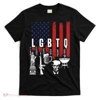 Lgbtq Liberty Guns Bible Trump Bbq Usa Flag Vintage Cool Gift T-Shirt thumb 0