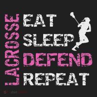 Lacrosse Lax Gear Gifts Eat Sleep Defend Beanie thumb 2