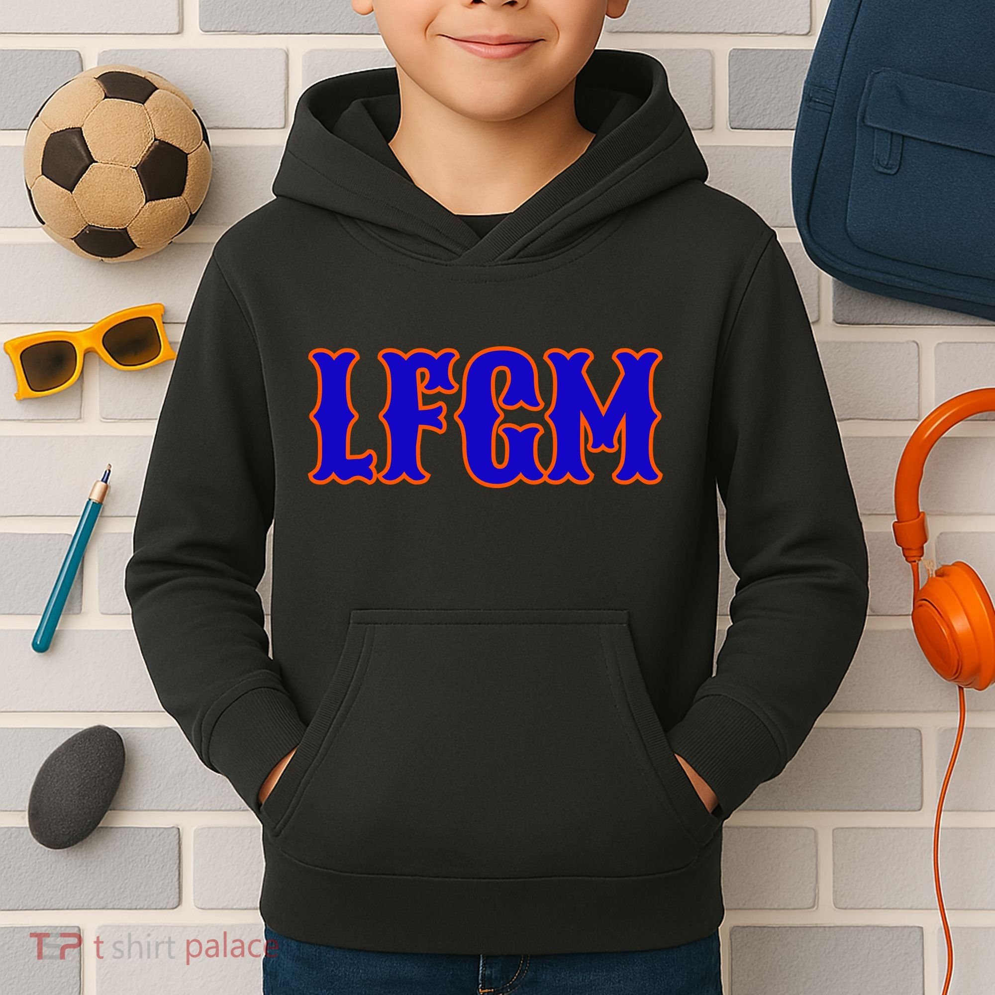 Lfgm | LetS Go Mets Kids Hoodie