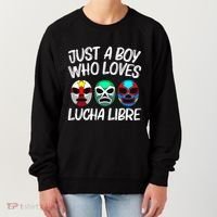 L.U.C.H.A L.I.B.R.E Gift Mexican Wrestling Mask Women's Sweatshirt thumb 0