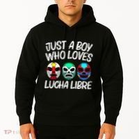 L.U.C.H.A L.I.B.R.E Gift Mexican Wrestling Mask Hoodie thumb 2
