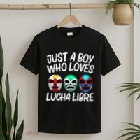 L.U.C.H.A L.I.B.R.E Gift Mexican Wrestling Mask T-Shirt thumb 2