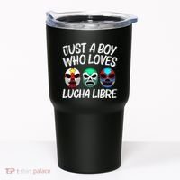 L.U.C.H.A L.I.B.R.E Gift Mexican Wrestling Mask Tumbler thumb 0