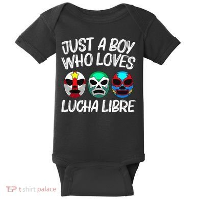 L.U.C.H.A L.I.B.R.E Gift Mexican Wrestling Mask Baby Bodysuit