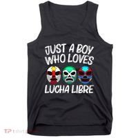 L.U.C.H.A L.I.B.R.E Gift Mexican Wrestling Mask Tank Top thumb 0