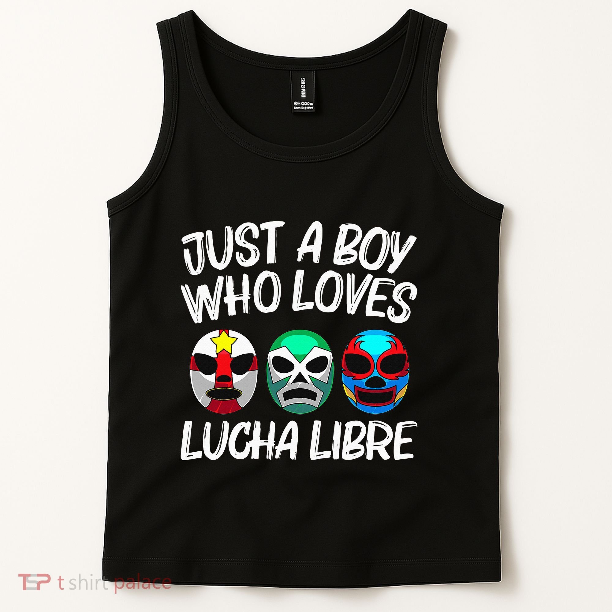 L.U.C.H.A L.I.B.R.E Gift Mexican Wrestling Mask Tank Top