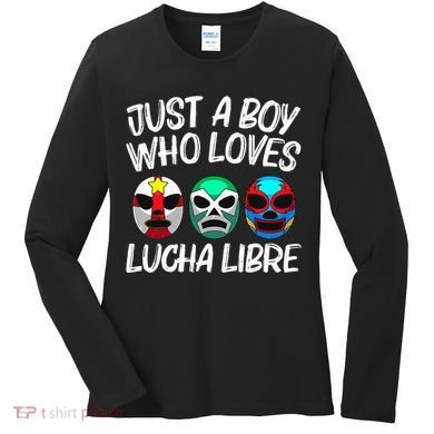 L.U.C.H.A L.I.B.R.E Gift Mexican Wrestling Mask Women's Long Sleeve Shirt