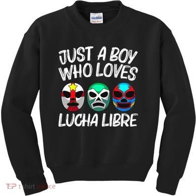 L.U.C.H.A L.I.B.R.E Gift Mexican Wrestling Mask Kids Sweatshirt