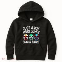 L.U.C.H.A L.I.B.R.E Gift Mexican Wrestling Mask Kids Hoodie thumb 0