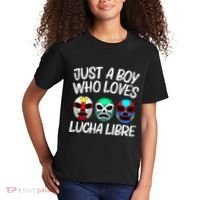L.U.C.H.A L.I.B.R.E Gift Mexican Wrestling Mask Kids T-Shirt thumb 2