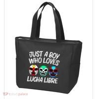 L.U.C.H.A L.I.B.R.E Gift Mexican Wrestling Mask Tote Bag thumb 3