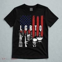 LGBTQ Liberty Guns Bible Trump BBQ USA Flag Vintage T-Shirt thumb 5