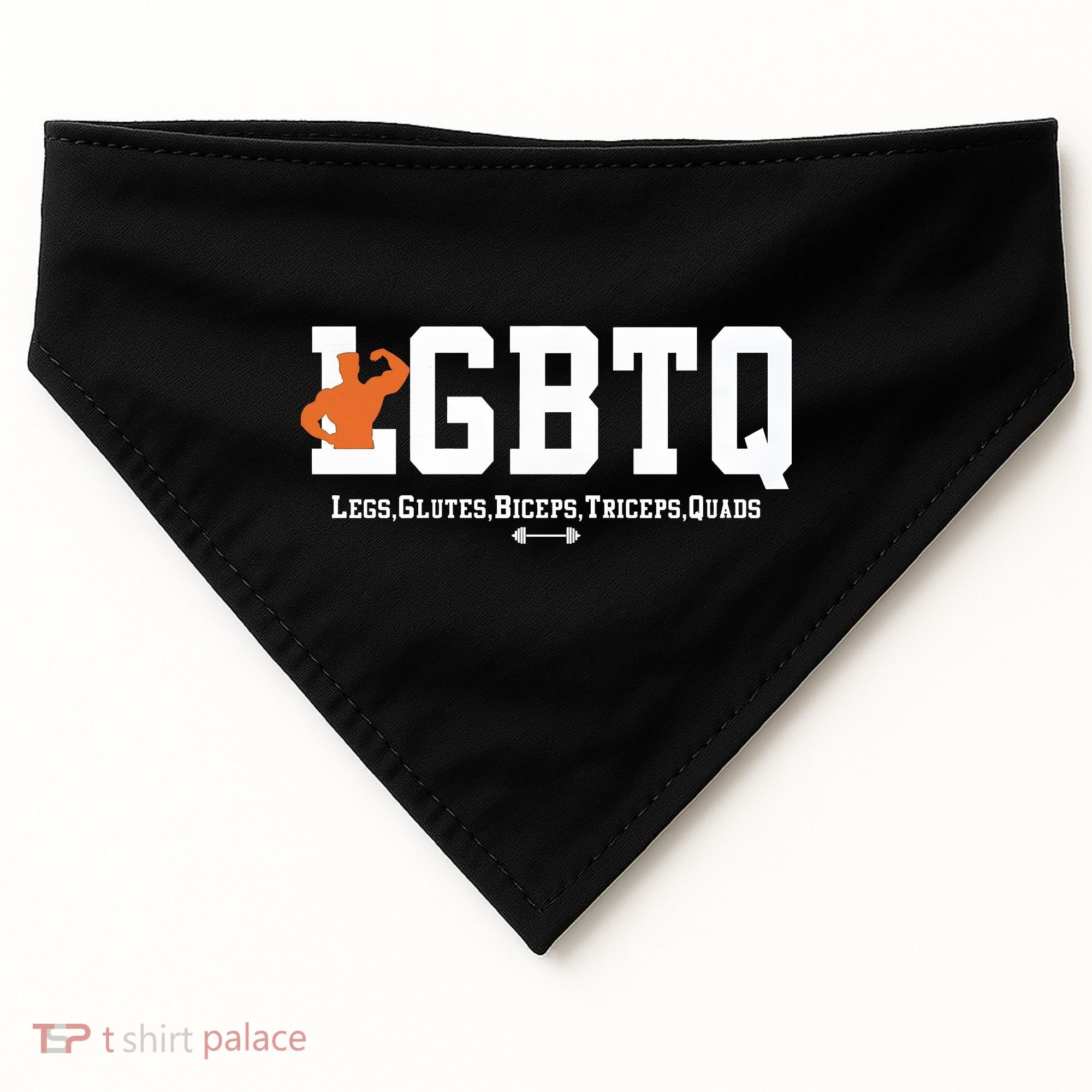 Lgbtq Legs Glutes Biceps Triceps Quads USA-Made Doggie Bandana