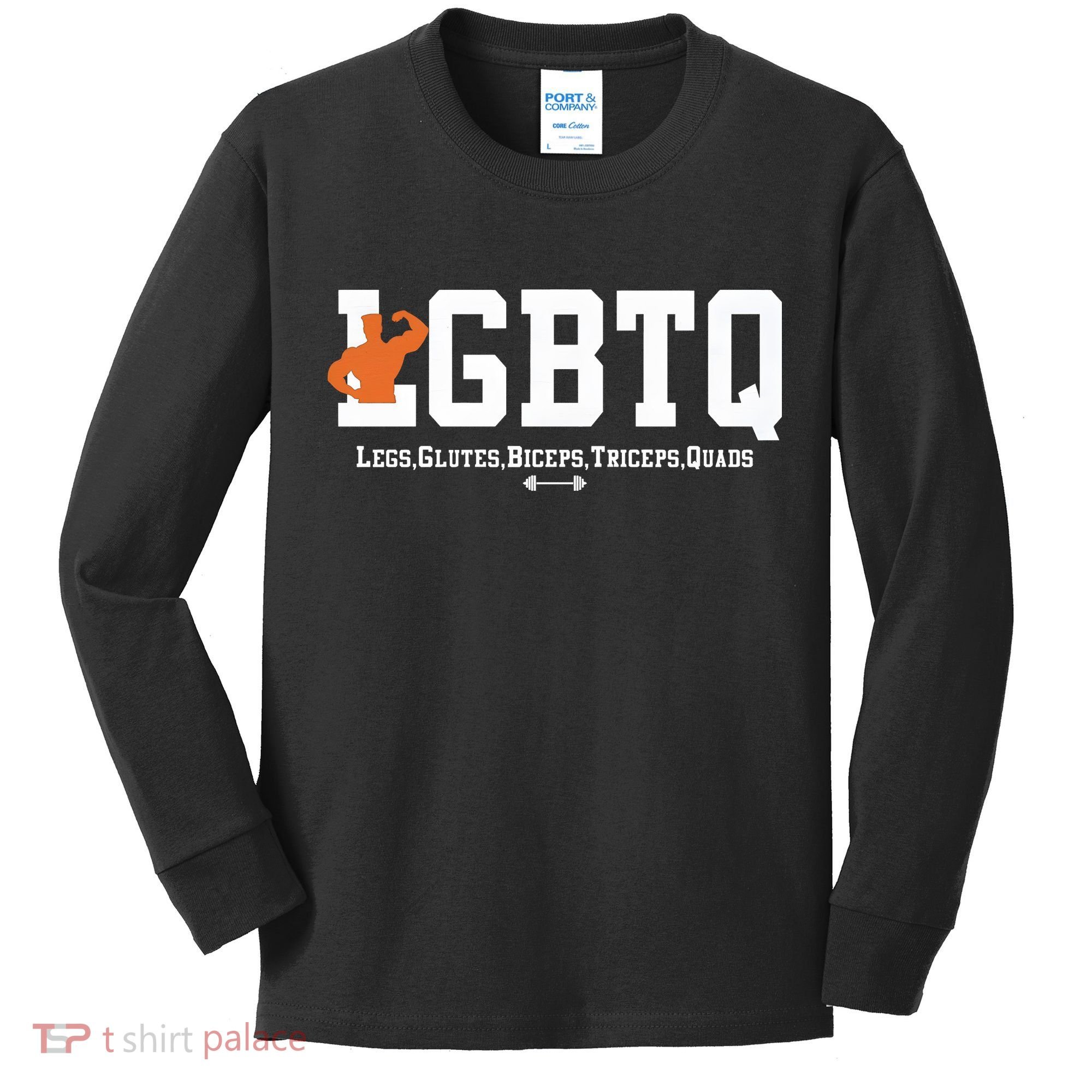 Lgbtq Legs Glutes Biceps Triceps Quads Kids Long Sleeve Shirt