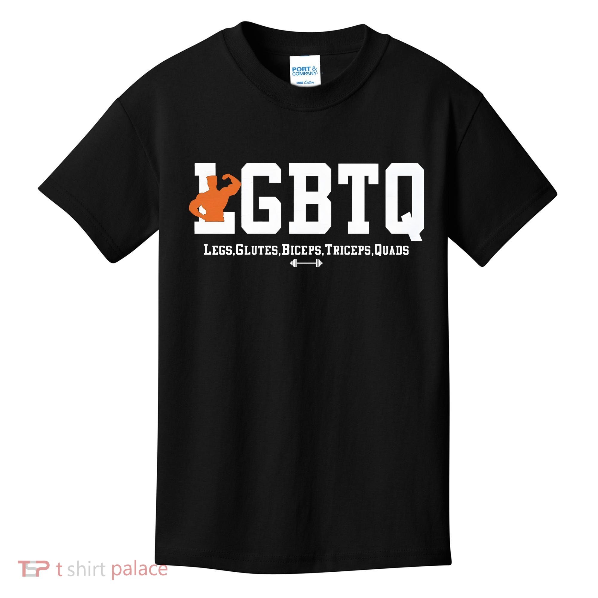 Lgbtq Legs Glutes Biceps Triceps Quads Kids T-Shirt