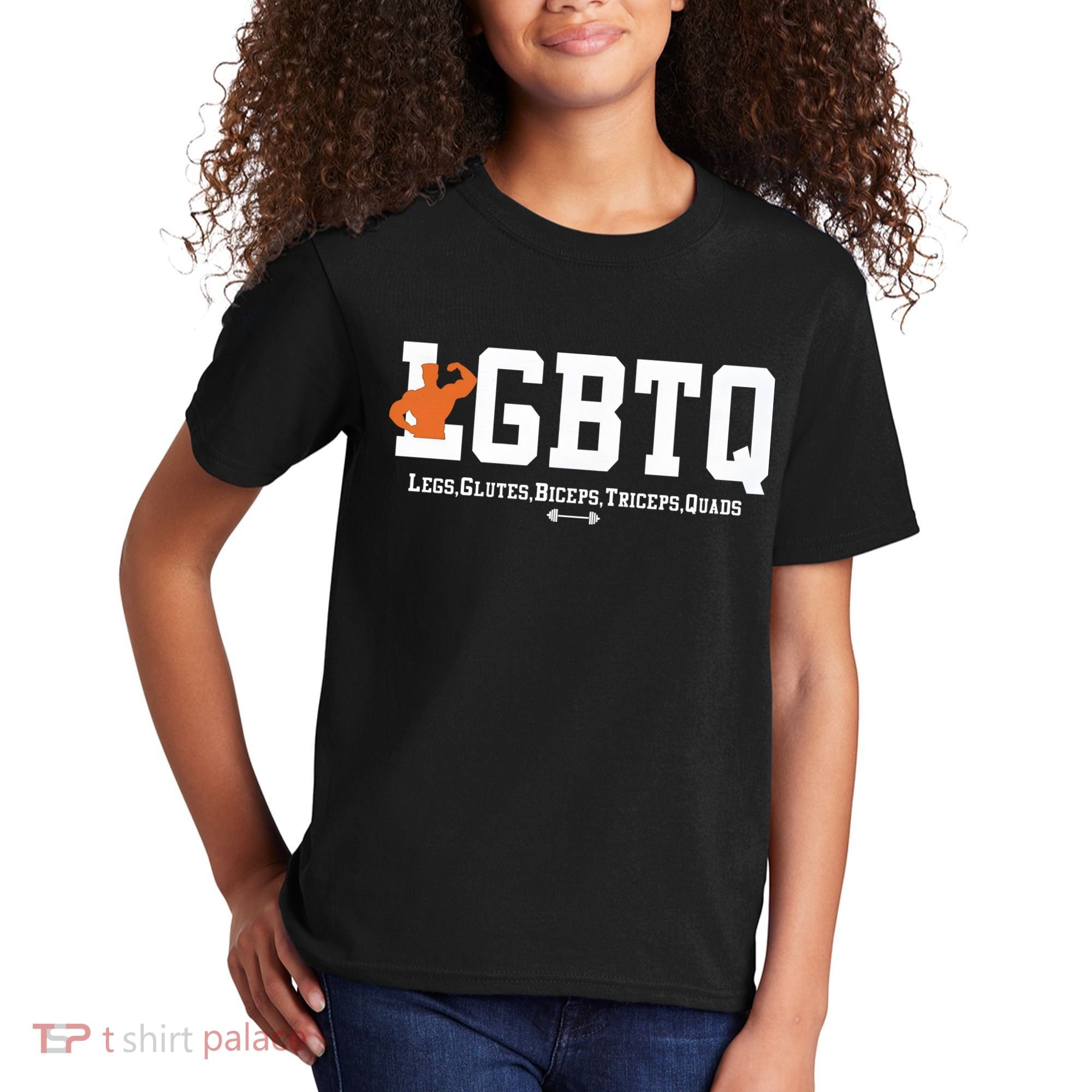 Lgbtq Legs Glutes Biceps Triceps Quads Kids T-Shirt