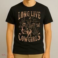 Long Live Howdy Rodeo Western Country Southern Cowgirls T-Shirt thumb 3