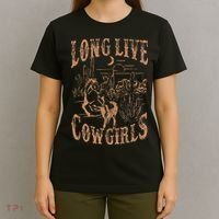 Long Live Howdy Rodeo Western Country Southern Cowgirls T-Shirt thumb 4