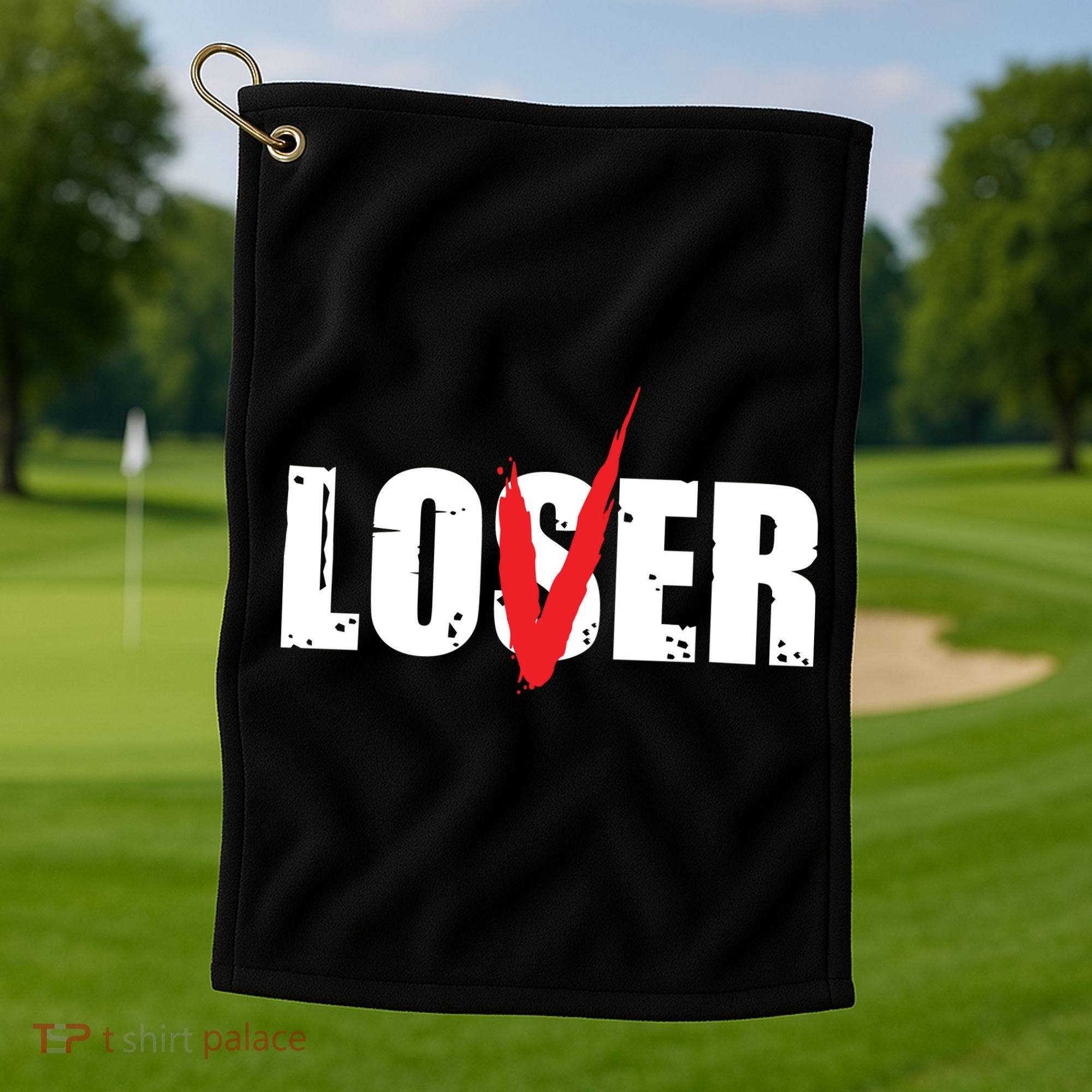 Lover Loser Horror Club Halloween Costume Golf Towel