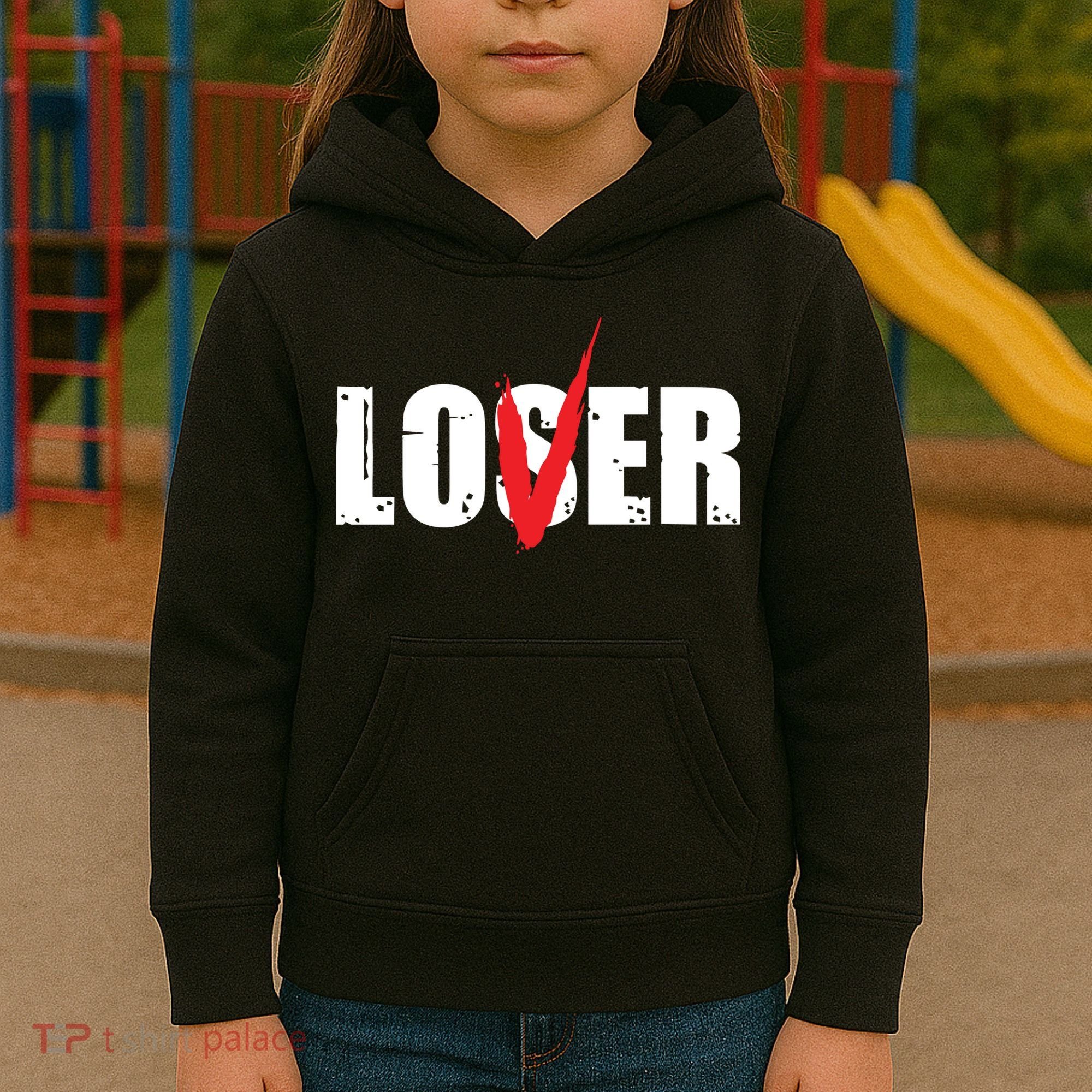 Lover Loser Horror Club Halloween Costume Kids Hoodie
