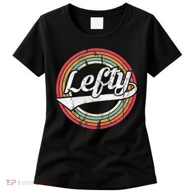 Lefty Left Handed Proud Retro Vintage Rainbow Women's T-Shirt