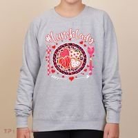 Lunch Lady Happy Valentine's Day Cafeteria Worker Women's Sweatshirt thumb 0