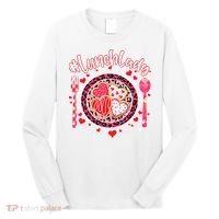Lunch Lady Happy Valentine's Day Cafeteria Worker Long Sleeve Shirt thumb 0