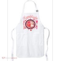 Lunch Lady Happy Valentine's Day Cafeteria Worker Apron thumb 0
