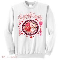 Lunch Lady Happy Valentine's Day Cafeteria Worker Sweatshirt thumb 0