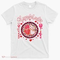 Lunch Lady Happy Valentine's Day Cafeteria Worker T-Shirt thumb 0