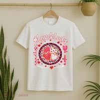 Lunch Lady Happy Valentine's Day Cafeteria Worker T-Shirt thumb 2