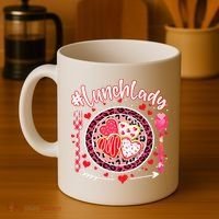 Lunch Lady Happy Valentine's Day Cafeteria Worker Coffee Mug thumb 4