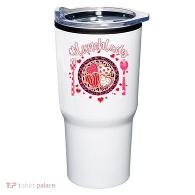 Lunch Lady Happy Valentine's Day Cafeteria Worker Tumbler