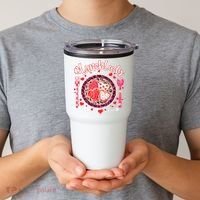 Lunch Lady Happy Valentine's Day Cafeteria Worker Tumbler thumb 2