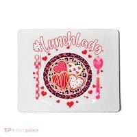 Lunch Lady Happy Valentine's Day Cafeteria Worker Mousepad thumb 0