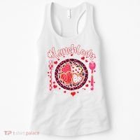 Lunch Lady Happy Valentine's Day Cafeteria Worker Women's Tank Top thumb 0