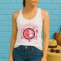 Lunch Lady Happy Valentine's Day Cafeteria Worker Women's Tank Top thumb 2