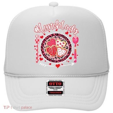 Lunch Lady Happy Valentine's Day Cafeteria Worker Hat