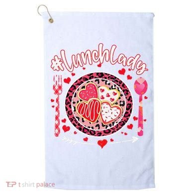 Lunch Lady Happy Valentine's Day Cafeteria Worker Golf Towel